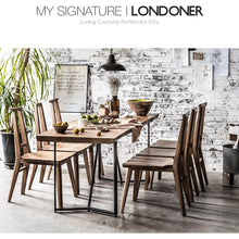 【Clearance】 My Signature Londoner (런더너) 7-pcs Dining Set (Wood slab)