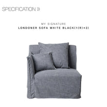 【Clearance】 My Signature Londoner (런더너) 1R+3 Seater Sofa (White Black)