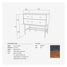 【Clearance】 Tyme (천천히해) Folding Dresser Set w/ Stool