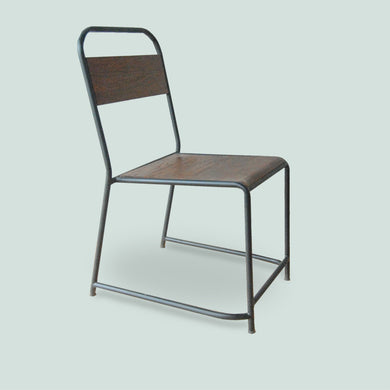 RIVERA R.Teakwood Dining Chair w/ Metal Frame