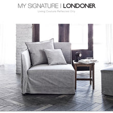 【Clearance】 My Signature Londoner (런더너) 1 Seater (R) Sofa (Woven Beige)