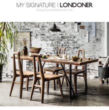【Clearance】 My Signature Londoner (런더너) 5-pcs Dining Set (Wood slab)