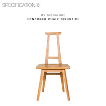 【Clearance】 My Signature Londoner (런더너) Chair B (Rustic) (2 pcs)