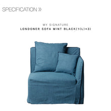 【Clearance】 My Signature Londoner (런더너) 1L+3 Seater Sofa (Mint Black)