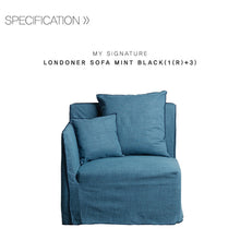 【Clearance】 My Signature Londoner (런더너) 1R+3 Seater Sofa (Mint Black)