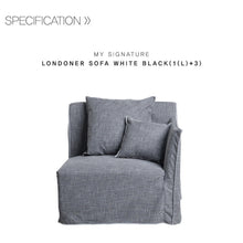 【Clearance】 My Signature Londoner (런더너) 1L+3 Seater Sofa (White Black)